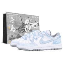 Nike Dunk Misty Cloud, Specialus pirkinių maišelis Odiniai žemi Kateboardo batai Unisex Šviesiai mėlyni 355152-106(team1350-) 44