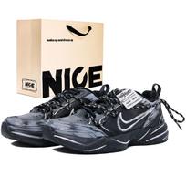 Nike Air Monarch 4 Abrasion Resistant Low top Chunky Sneakers Unisex Gray 415445-001(Team1375-BAG) 42.5