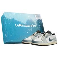 Jordan Air Jordan 1 Lemon Joy Low top Vintage Basketball Shoes Unisex Teal 553558-040(Team399-S-BOX) 40