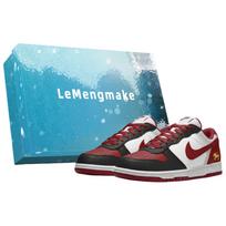 Nike Big Lemon Joy Low top Skateboard Shoes Men's Black Red 355152-150(Team399-S-BOX) 41