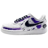 Nike Court Vision 1 Shooting Stars Purple Rain Cushioning Low top Skateboard Shoes Unisex White Purple DH2987-101(team912-) 40
