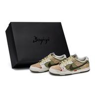 Nike Dunk Pegasus Pack Low top Skateboard Shoes Men's Green White Yellow IQ1118-220(Team80-S-BOX) 42
