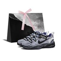Nike Air Monarch 4 Abrasion Resistant Height Increasing Low top Chunky Sneakers Unisex Premium Gray 415445-102(Team187-BOX) 42.5