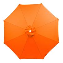 Didelis lauko terasos skėtis su patvariu raudonu stogu, apsauga nuo UV spindulių, atsparus vėjui, lengvai atidaromas rankenėle, 8 šonkaulių rėmas sodui, deniui, baseino kraštui, kiemui L