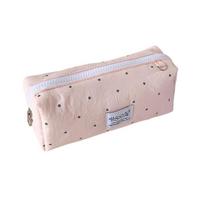 Pencil Pouch Korean Style Pen Bag Large Capacity Cloth Stationery Bag  Kids Children rožinė