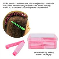 20pcs Heatless Fluffy Perming Rod Pink Hair Roller Curler Styling Kit Hair Perm Rods  Salon Use