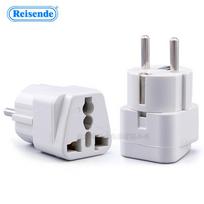WD-9 Universal Plug Adapter: German/French/Indonesian/South Korean Compatibility White (All-copper)