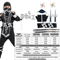Kids Samurai Ninja Anime Costume for Halloween & Dress-Up Medium