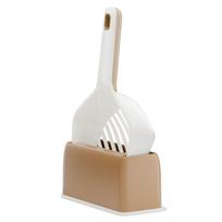 Cat Products - Tofu Cat Litter Shovel, Feces and Urine Cleaning Shovel, Toilet Cleaning Set, Cat Litter Shovel balta
