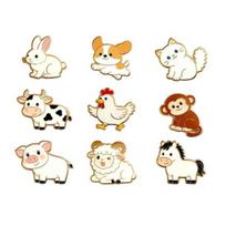 9Pcs Refrigerator Magnets Set Creative Cute Magnetic Stickers for Doors Car Fridge Refrigerator Birthday Kitchen Decor Size#A