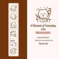 Xin Mo Kitten Stamp 2.0: Creative Decorative Journal Stamp Set