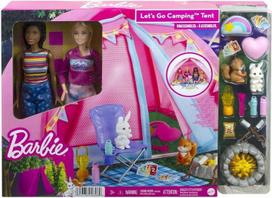 Barbie Duży Kempingowy Namiot Z 2 X Lalka I Akcesoriami Hgc18 Od Mattel