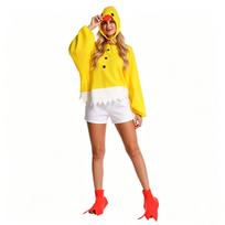 Vyrų ir moterų vienodas lėlės kostiumas Cosplay vištos kombinezonas One Size juoda