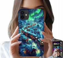 Etui Do Iphone 12 Mini - Pociąg, Ekspres Świąteczny Wzory + Szkło