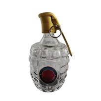 Unique Grenade Shaped Glass Decanter with Airtight Stopper, 500ml Capacity for Whiskey, Wine, or Spirits