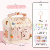Coin Banks Coin Box With Lock Key Kids Creative DIY Money Banking Toys Piggy Bank Money Saving Pot Birthday Gift Toy For Girls