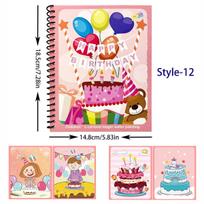 1pc Paper Water Drawing Books Magic Pen Coloring Book for Kids Doodle Painting Board Children Educational Toys Christmas Gift