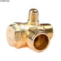 3 Port Brass Central Pneumatic Valves Air Compressor Check Valve Thread 90 Degree DIY Home Tools China Mainland