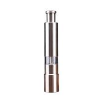 Stainless Steel Salt Grinder Hand Operation Thumb Push Button Spice Grinder One-Hand Operation Portable Design Manual Grinder sidabras