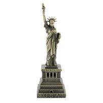 5.9in Statue Of Liberty Model Metal Metallic Statue Metal Building Model Exquisite Mini Liberty Statue Model Office Decor šviesiai pilka spalva