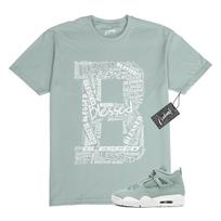 4 Seafoam Green White Sail T Shirt Match B BLS L