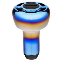Gomexus T30 Reel Handle Replacement Handle for Daiwa Type S and Shimano Type A Spinning Suitable for Saltwater Light Game and Lure All Knob, Titanium,