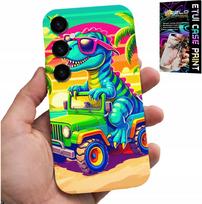 Etui Do Samsung Galaxy A34 5G - Dinozaur W Ciężarówce Wzory Dla Dzieci