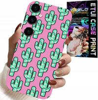Etui Do Samsung Galaxy A34 5G - Kaktusy, Kaktus Na Różowym Tle + Folia