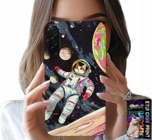 Etui Do Samsung Galaxy A36 5G - Koci Astronauta Kot Kosmos Obudowa Case