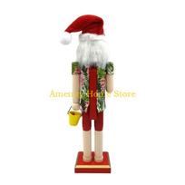 F26C Nutcrackers Beach Theme Santa Volleyball Sand Bucket Collectibles Holiday Decors Christmas Gift China Mainland