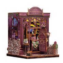 DIY 3D Book Nook Puzzle Astrology of Happiness Wooden Assembly Kit Multicolor 16x15.5x18cm CE Certified
