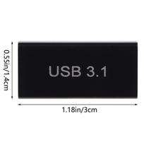 (YOUU06)USB 3.0 Coupler Female To USB Type C Female Straight Converter Adapter Speed USB3.0 Type-C Extender Connection Converter