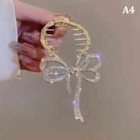 Elegantiški plaukų žnyplės formos galvos, arklio uodegos sagties, arklio uodegos sagties, perlų, cirkonio perlų kutais, ryklio segtukas, plaukų juosta, plaukų segtukas, galvos apdangalai