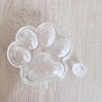 Transparent Cat Paw Hollow Sphere Shells, DIY Handmade Ball Materials, Building Block Fillers Toy Components