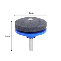 5/1PCS Electric Lawn Mower Knife Sharpening Stone Wind Power Sharpener Wear-resistant Grinding Head Whetstone Sander Garden Tool (Light blue,1PCS) šviesiai mėlyna spalva