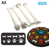 4/5pcs Flower Floral Dotting Tools Dot Painting Pen Embossing Tool Art Stamp Pen DIY Graffiti Flowers Butterflies Moon Pattern