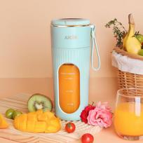 Compact Portable Electric Juicer Blender Cup 10 Blades žalia