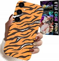 Etui Do Samsung Galaxy A16 4/5G - Plecki W Tygrysie Paski Pokrowiec +Szkło
