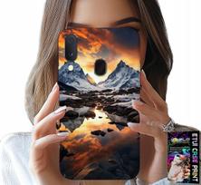 Etui Do Samsung Galaxy A20E - Strumień, Góry, Szczyty, Everest + Folia
