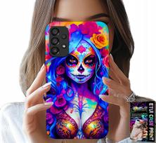 Etui Do Samsung Galaxy A23 5G - Meksykańska, Kolorowa Królowa Śmierci