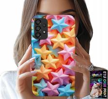 Etui Do Samsung Galaxy A23 5G - Kolorowe Gwiazdki Gwiazda Futerał +Folia