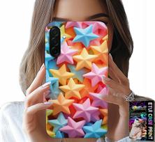 Etui Do Samsung Galaxy A26 5G - Kolorowe Gwiazdki Gwiazda Futerał +Folia