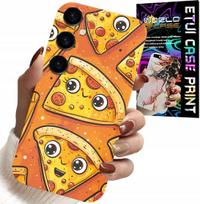 Samsung Galaxy A54 5G Tok - Aranyos, Mosolygós Pizza Tok + Üveg