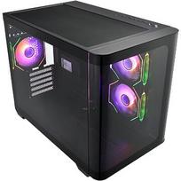 FSP S380 ARGB, Panoramic Tempered Glass, Black POC0000242