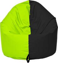 "2-in-1" pupų maišas patogiam sėdėjimui ir gulėjimui - atsparus vandeniui, skirtas vaikams ir suaugusiesiems (juodas, 120 cm skersmens, "Kiwi")