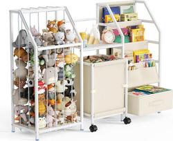 "3-In-1 Spielzeug-Organizer", "Bücherregal/Bücherregal", "Kinder-Mülleimerregal", "Spielzeugkiste für Spielzimmer-Organisation für Schlafzimmer und Raumdekoration", "Spielzeugkiste für Spielzimmer-Organisation für Schlafzimmer und Raumdekoration".