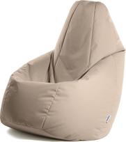 "Avalon" - "Bean Bag Adult L Jive", "Bean Bag" iš plyšimui atsparaus techninio audinio, ergonomiškas žaidimų maišelis su užpildu, patogus modernus "Bean Bag", pagamintas Italijoje (80 x 80 x 125 cm, smėlio spalvos)
