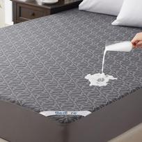 "BEDLORE" čiužinio užvalkalas 140 x 200 cm, vandeniui atsparus kvėpuojantis čiužinio užvalkalas su 30 cm giliomis kišenėmis, sertifikuotas "Oeko-Tex", nekelia triukšmo ir yra elastingas (pilkas)