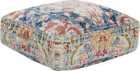 "Beliani" pufas su rankena Medvilninis spalvingas kvadratas 50 x 50 x 20 cm Oriental Oued