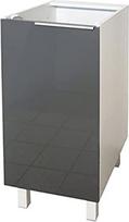 "Berlenus CP4BG" 40 cm 1 durų virtuvinis stalviršis, blizgiai pilkas